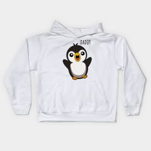 Cute Penguin, Daddy Kids Hoodie